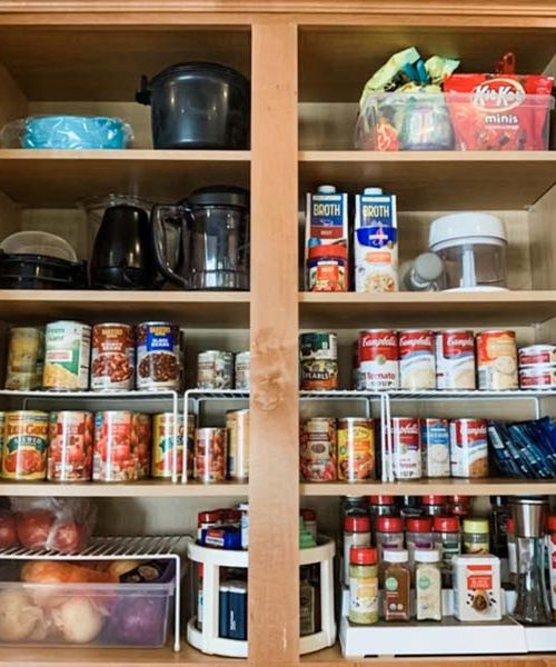 cupboard organized